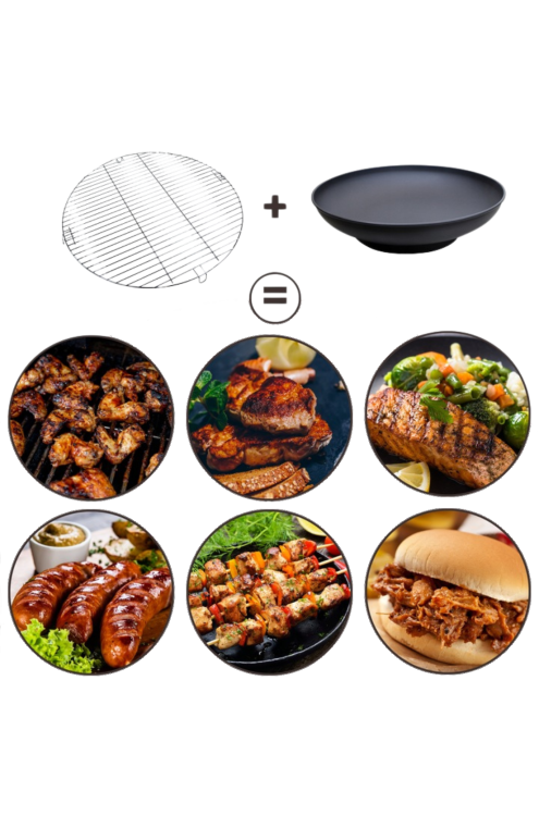 Zestaw rusztów i pogrzebacz do palenisk