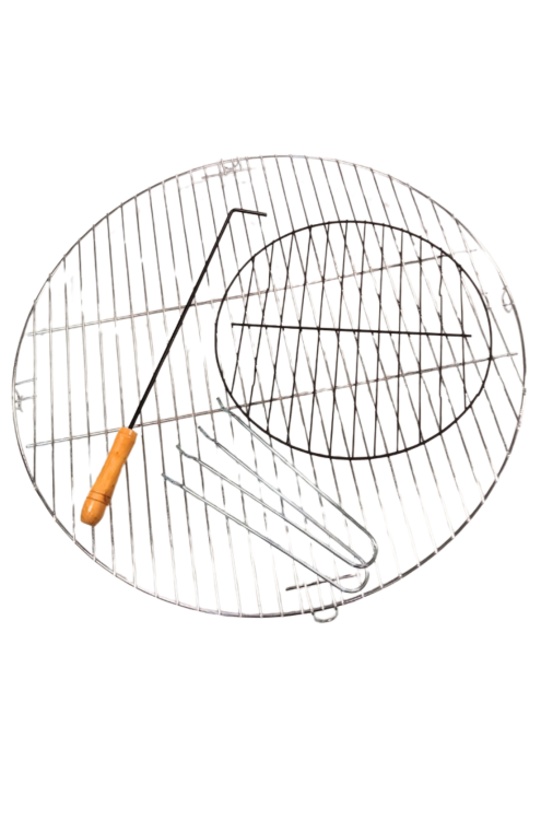 Zestaw rusztów i pogrzebacz do palenisk