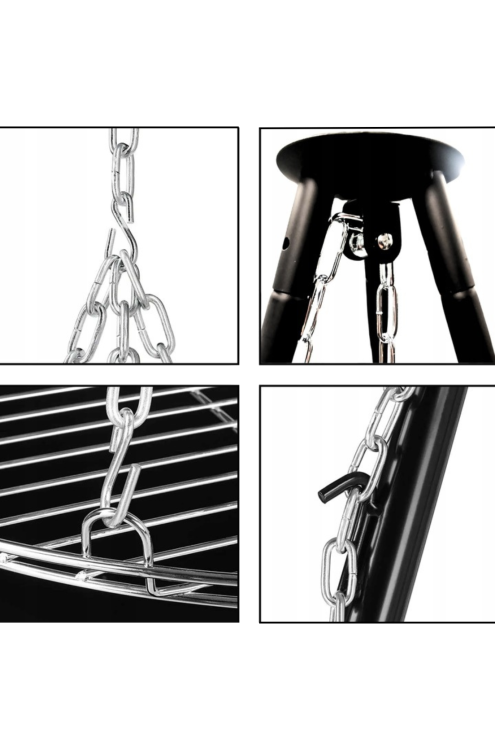 Trójnóg z rusztem do palenisk 60 cm