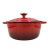 Garnek żeliwny 5l emaliowany czerwony 26cm