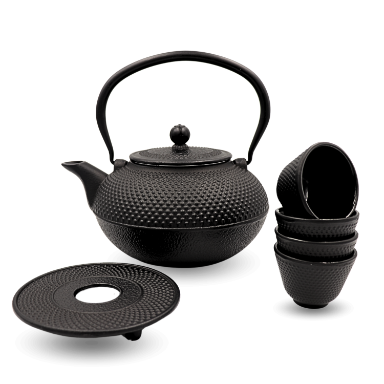 czajnik żeliwny czarny do herbaty