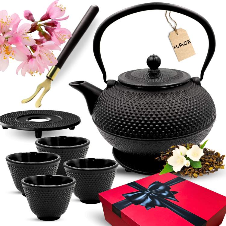 czajnik żeliwny czarny 1400ml