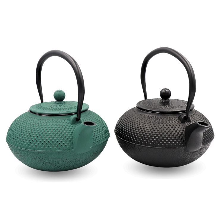 czajnik żeliwny do herbaty 1400 ml czarny