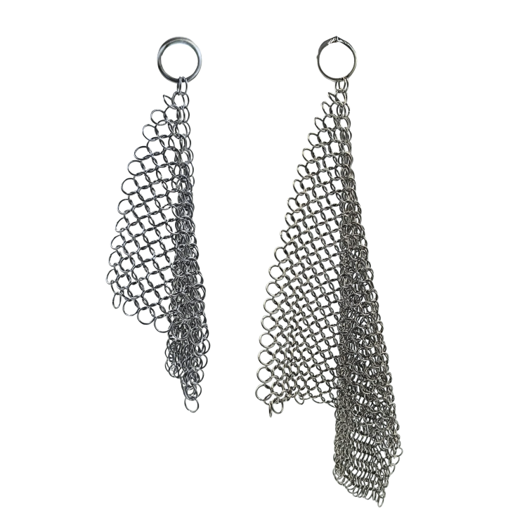 CZYŚCIK STALOWY MYJKA DO ŻELIWA KOCIOŁKÓW PATELNI ŻELIWNYCH KOLCZUGA 20CM