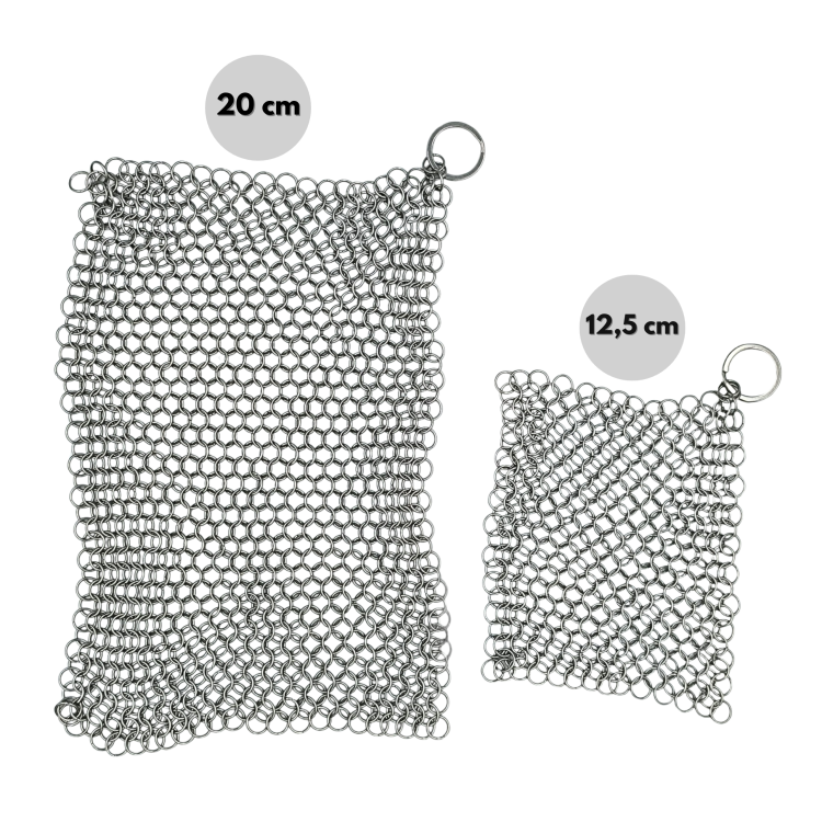 CZYŚCIK STALOWY MYJKA DO ŻELIWA KOCIOŁKÓW PATELNI ŻELIWNYCH KOLCZUGA 20CM