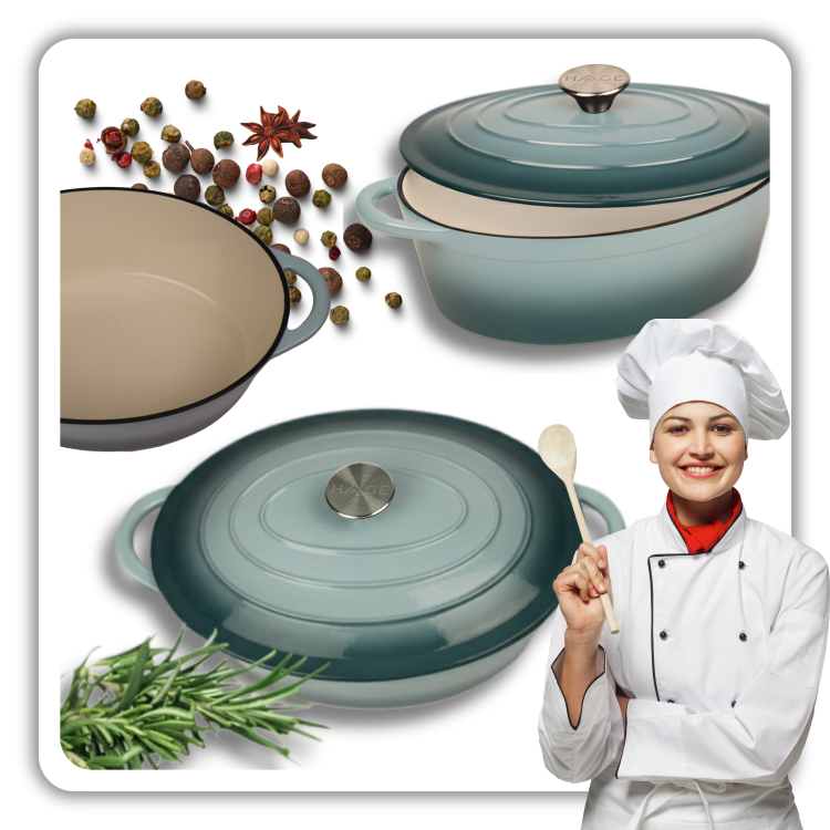 BRYTFANNA GĘSIARKA ŻELIWNA EMALIOWANA DUŻA INDUKCJA GAZ PIEKARNIK GARNEK 6L