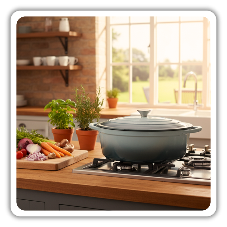 BRYTFANNA GĘSIARKA ŻELIWNA EMALIOWANA DUŻA INDUKCJA GAZ PIEKARNIK GARNEK 6L