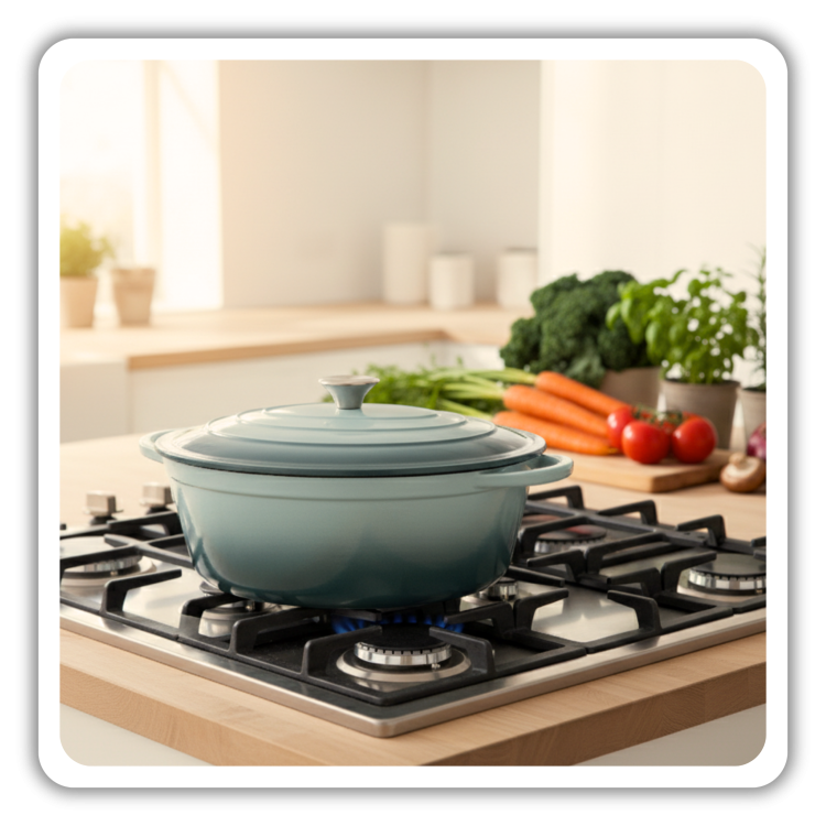 BRYTFANNA GĘSIARKA ŻELIWNA EMALIOWANA DUŻA INDUKCJA GAZ PIEKARNIK GARNEK 6L