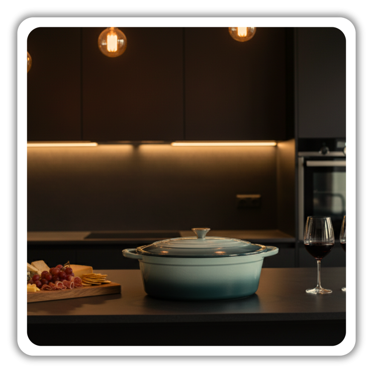 BRYTFANNA GĘSIARKA ŻELIWNA EMALIOWANA DUŻA INDUKCJA GAZ PIEKARNIK GARNEK 6L