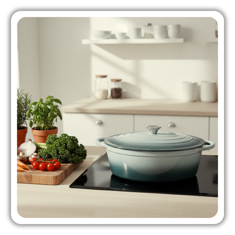 BRYTFANNA GĘSIARKA ŻELIWNA EMALIOWANA DUŻA INDUKCJA GAZ PIEKARNIK GARNEK 6L