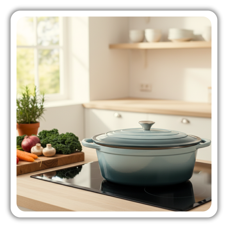 BRYTFANNA GĘSIARKA ŻELIWNA EMALIOWANA DUŻA INDUKCJA GAZ PIEKARNIK GARNEK 6L