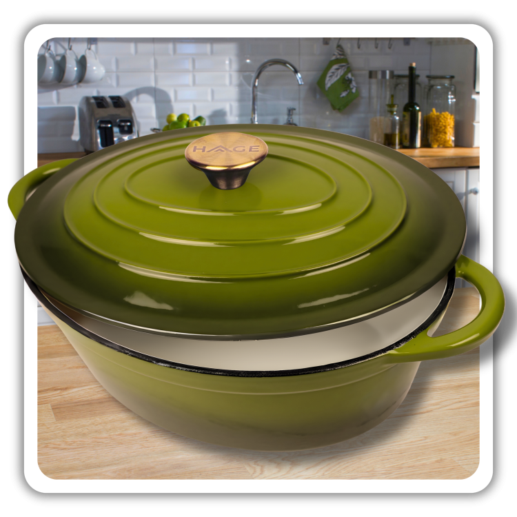 BRYTFANNA GĘSIARKA ŻELIWNA EMALIOWANA DUŻA INDUKCJA GAZ PIEKARNIK GARNEK 6L