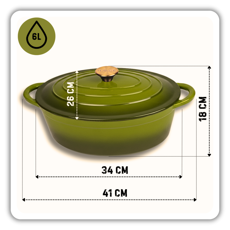 BRYTFANNA GĘSIARKA ŻELIWNA EMALIOWANA DUŻA INDUKCJA GAZ PIEKARNIK GARNEK 6L