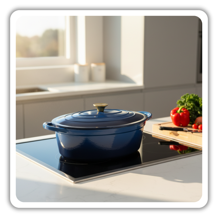 BRYTFANNA GĘSIARKA ŻELIWNA EMALIOWANA DUŻA INDUKCJA GAZ PIEKARNIK GARNEK 6L