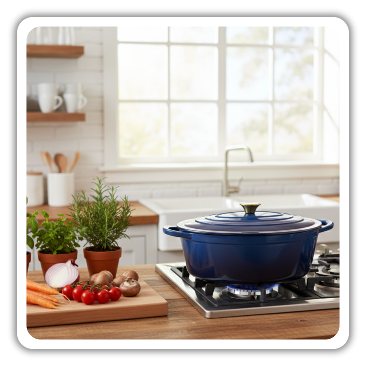 BRYTFANNA GĘSIARKA ŻELIWNA EMALIOWANA DUŻA INDUKCJA GAZ PIEKARNIK GARNEK 6L