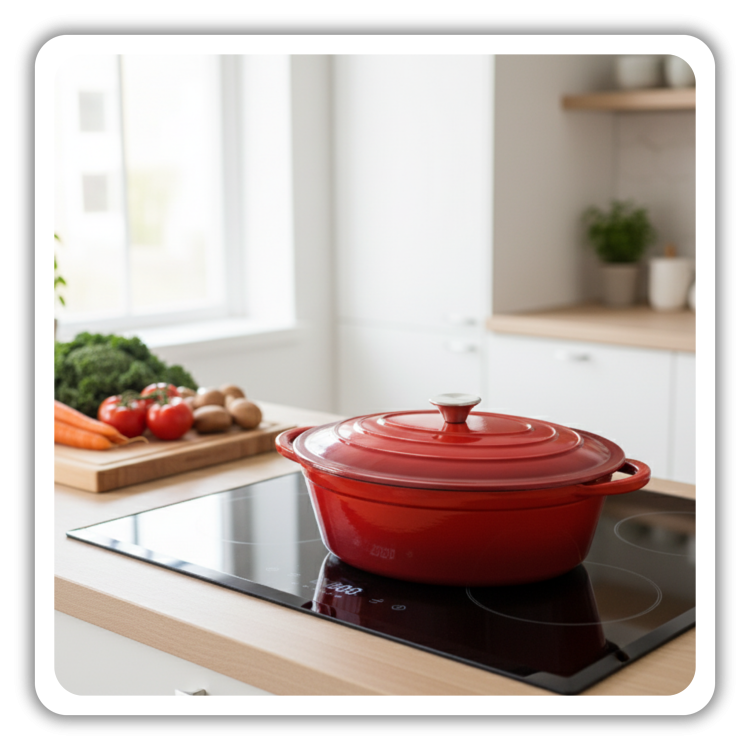 BRYTFANNA GĘSIARKA ŻELIWNA EMALIOWANA DUŻA INDUKCJA GAZ PIEKARNIK GARNEK 6L