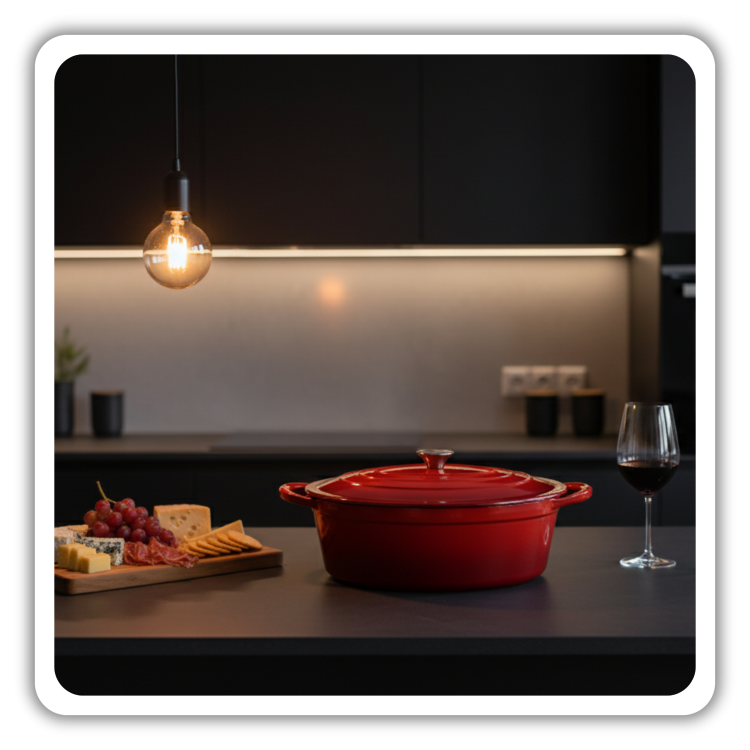 BRYTFANNA GĘSIARKA ŻELIWNA EMALIOWANA DUŻA INDUKCJA GAZ PIEKARNIK GARNEK 6L