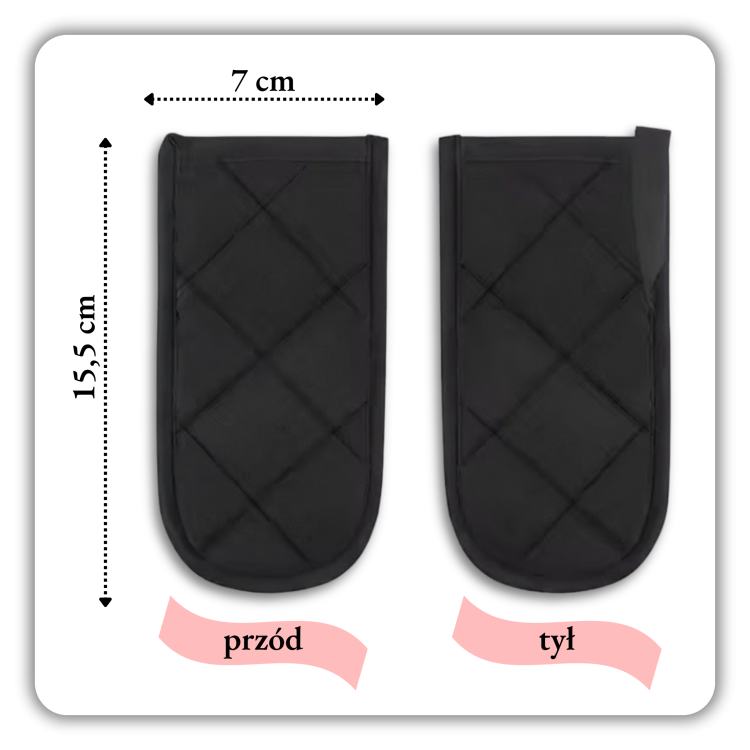 OSŁONA MATERIAŁOWA NA RĄCZKĘ DO PATELNI ŻELIWNEJ OSŁONKA UCHWYT NAKŁADKA