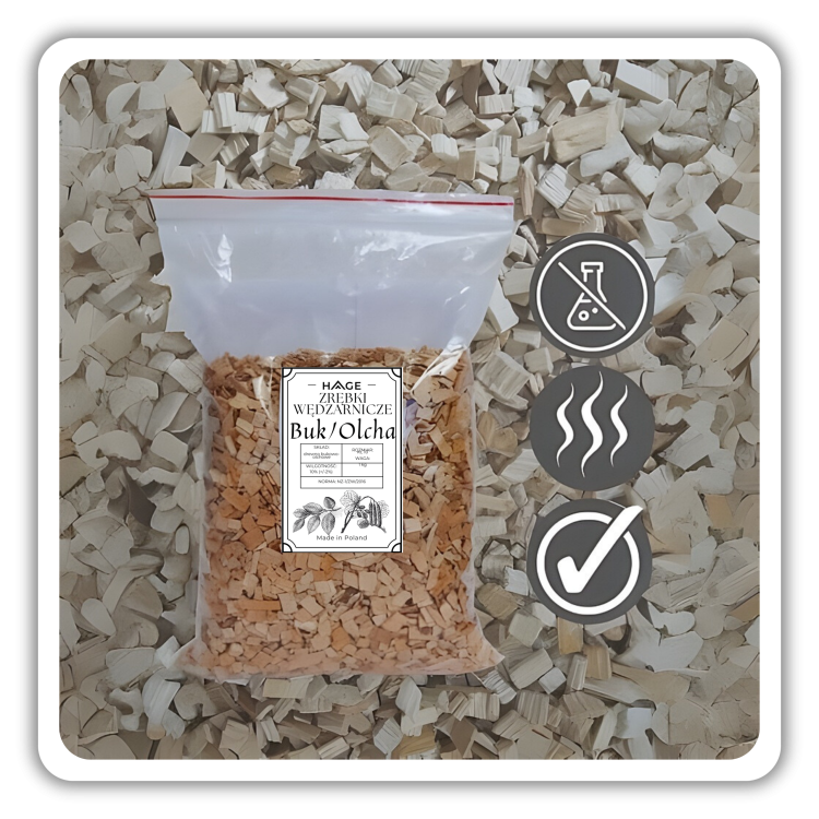 Zrębki wędzarnicze buk olcha 1kg