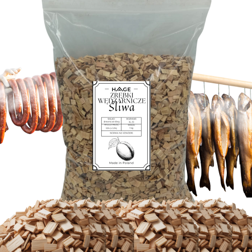 Zrębki wędzarnicze śliwa 1kg