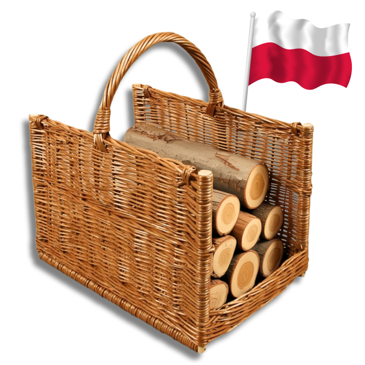 Kosz wiklinowy na drewno Ardo