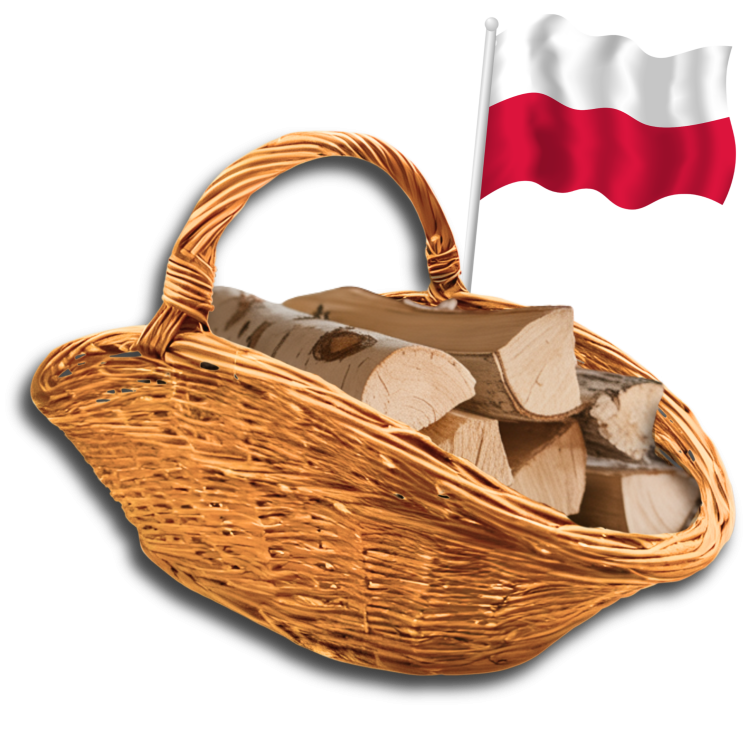 Kosz wiklinowy na drewno Fero Polska produkcja