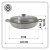 Garnek gourmet profesjonalny żeliwo 30 cm szary