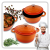 Garnek żeliwny emaliowany 4l pomarańczowy 24 cm