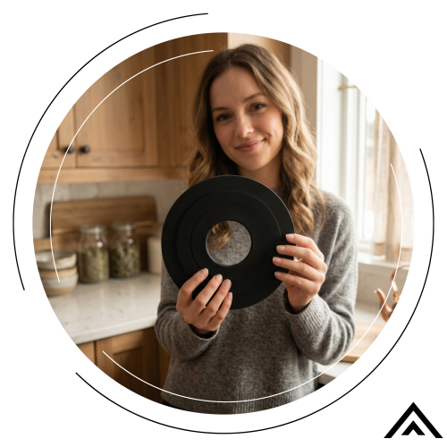 Podkładka silikonowa pod garnek na biurko zestaw podkładek 3 sztuk okrągła