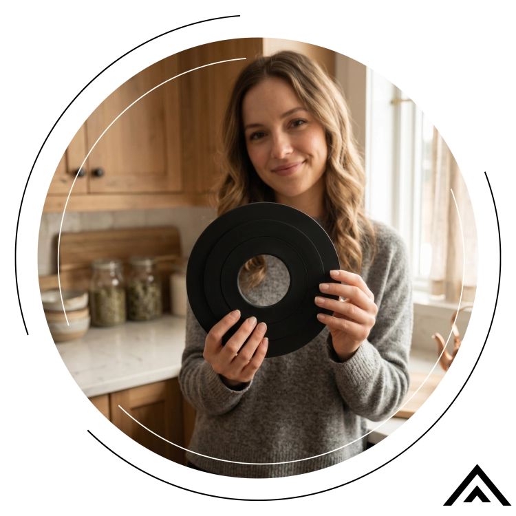 Podkładka silikonowa pod garnek na biurko zestaw podkładek 3 sztuk okrągła