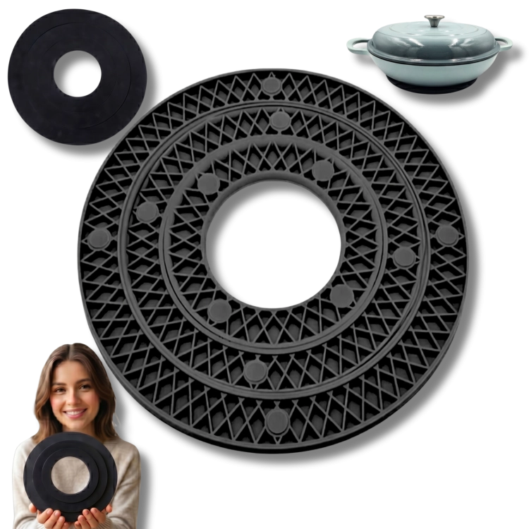 Żaroodporna silikonowa podkładka 3 sztuk składana podstawka, podstawka pod garnki ochrona termiczna gorący uchwyt na garnek silikonowa podkładka do garnków