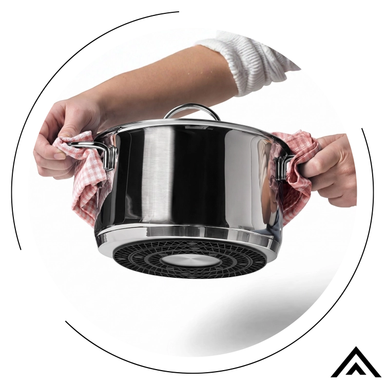 Żaroodporna silikonowa podkładka 3 sztuk składana podstawka, podstawka pod garnki ochrona termiczna gorący uchwyt na garnek silikonowa podkładka do garnków