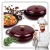 Garnek gourmet profesjonalny żeliwny emaliowany 30 cm wiśniowy czerwony