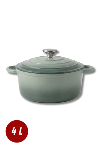 Garnek żeliwny emaliowany 4l sól morska 24 cm