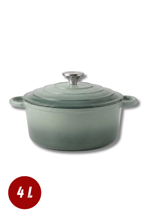 Garnek żeliwny emaliowany 4l sól morska 24 cm