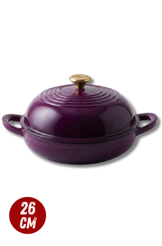 Garnek do pieczenia chleba 26cm bakłażanowy