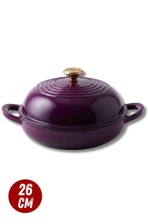 Garnek do pieczenia chleba 26cm bakłażanowy