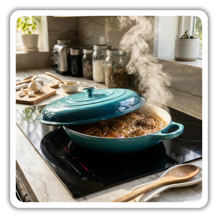 Garnek gourmet profesjonalny żeliwny emaliowany 30 cm lazurowy.png