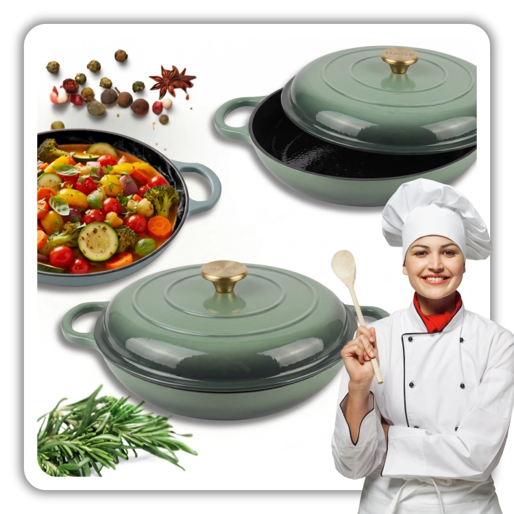 Garnek gourmet profesjonalny żeliwny emaliowany 30 cm szałwiowy.png