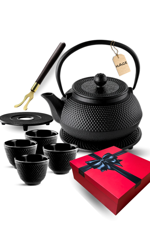 Czajnik żeliwny czarny