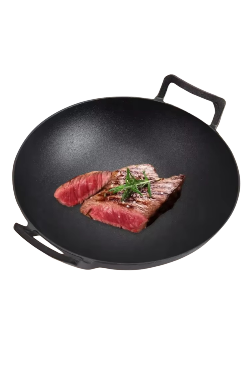 Wok żeliwny 30cm