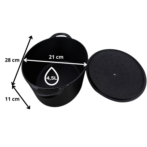 Brytfanna żeliwna 4,5L