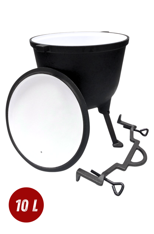 Kociołek żeliwny 10 litrów