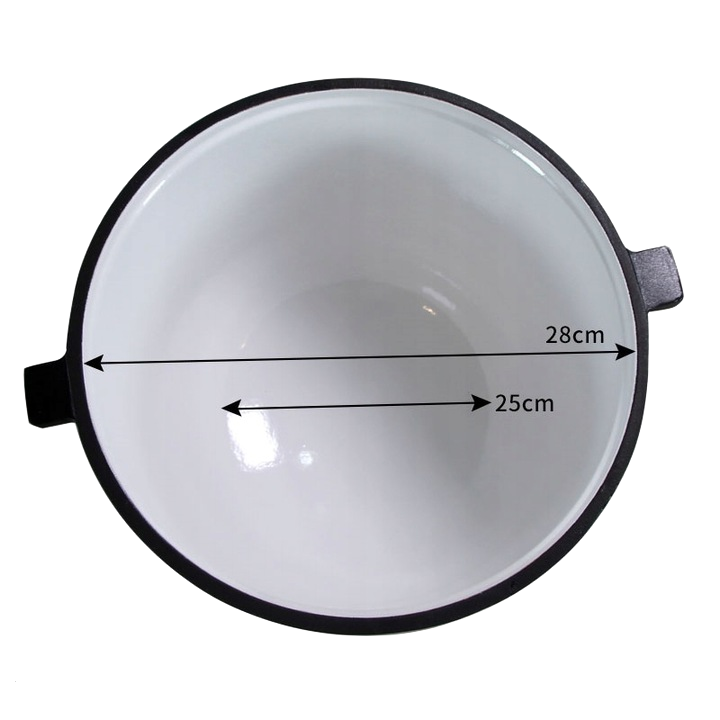 Kociołek żeliwny emaliowany 10L