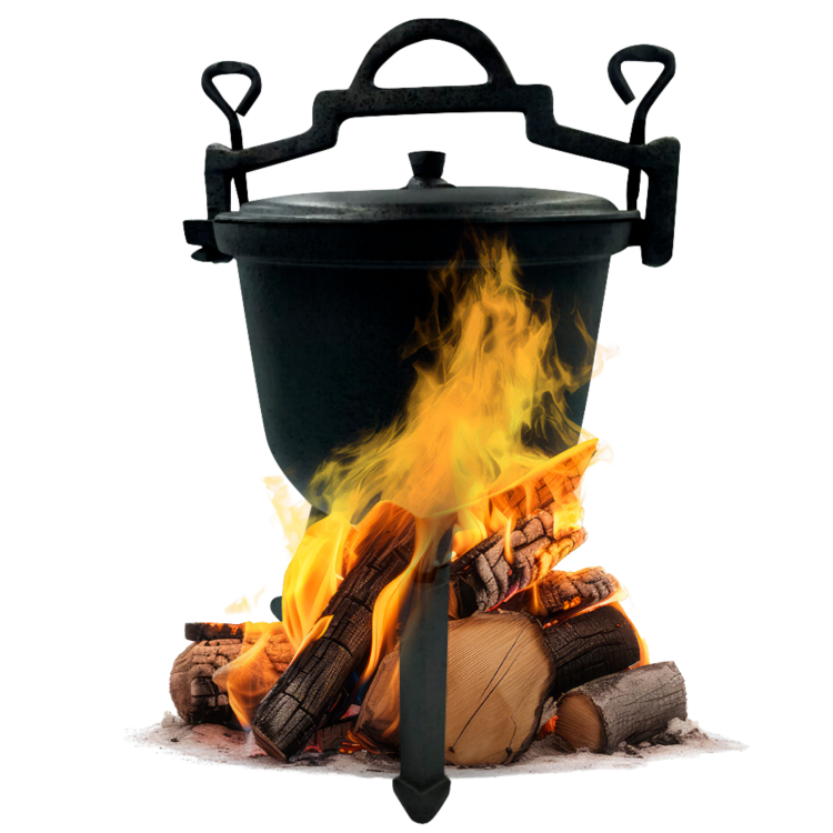 Kociołek żeliwny emaliowany 10L